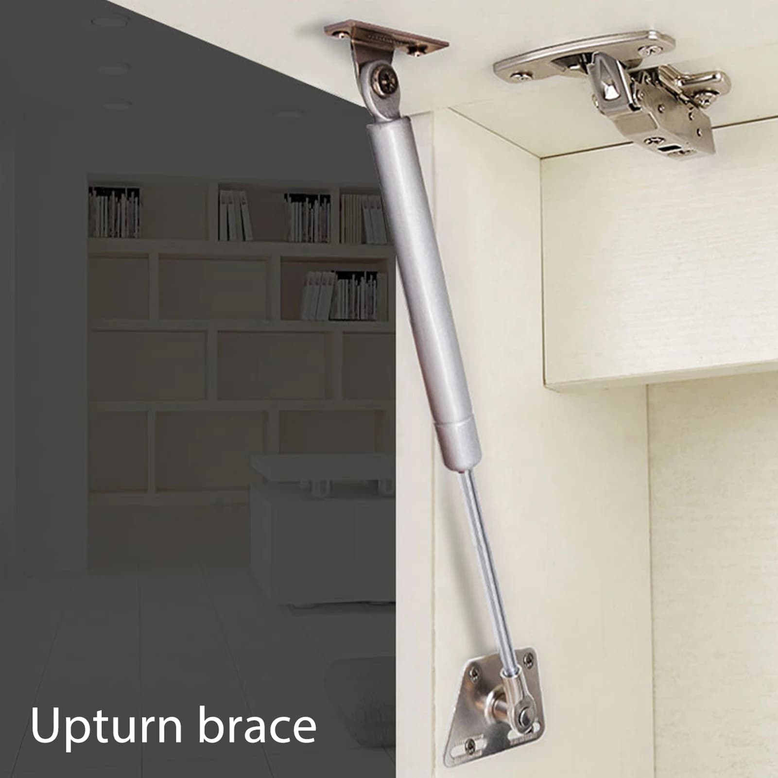 Strut Cabinet Hinge | 200N Lifting Bracket | Telescopic Pole for Heavy-Duty Furniture Doors - Thumbnail 2