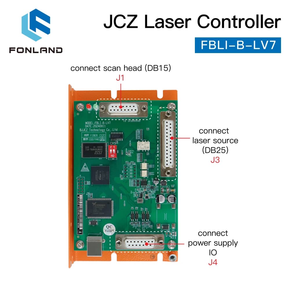Laser Engraving Controller | FBLI-B-LV7 for Fiber Marking | EZCAD Software Compatible - Thumbnail 4