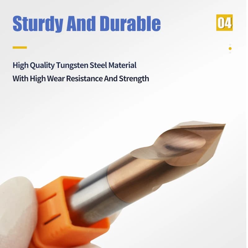 Spot Drill Bits | HSS Carbide 60-120 Degree | CNC Router & Milling Cutter - Thumbnail 6