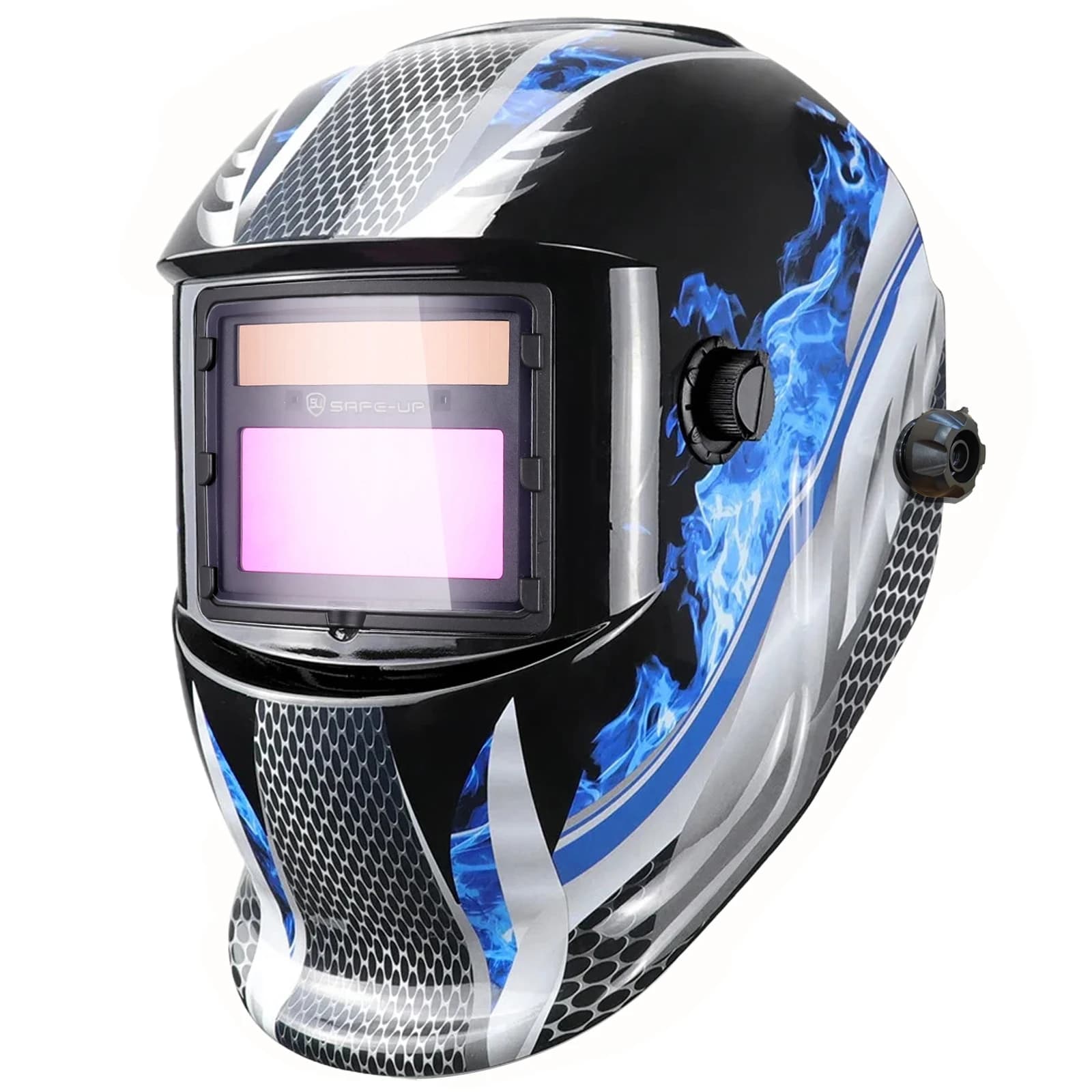 Auto-Darkening Welding Helmet | True Color View | MMA/MIG/Arc Welding Protection - Thumbnail 5