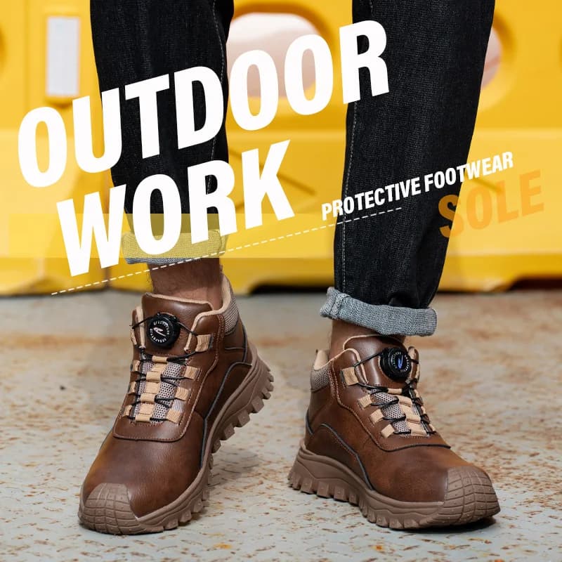 6KV Insulated Safety Shoes | Waterproof & Slip Resistant | Men's Comfortable Work Boots - Thumbnail 3