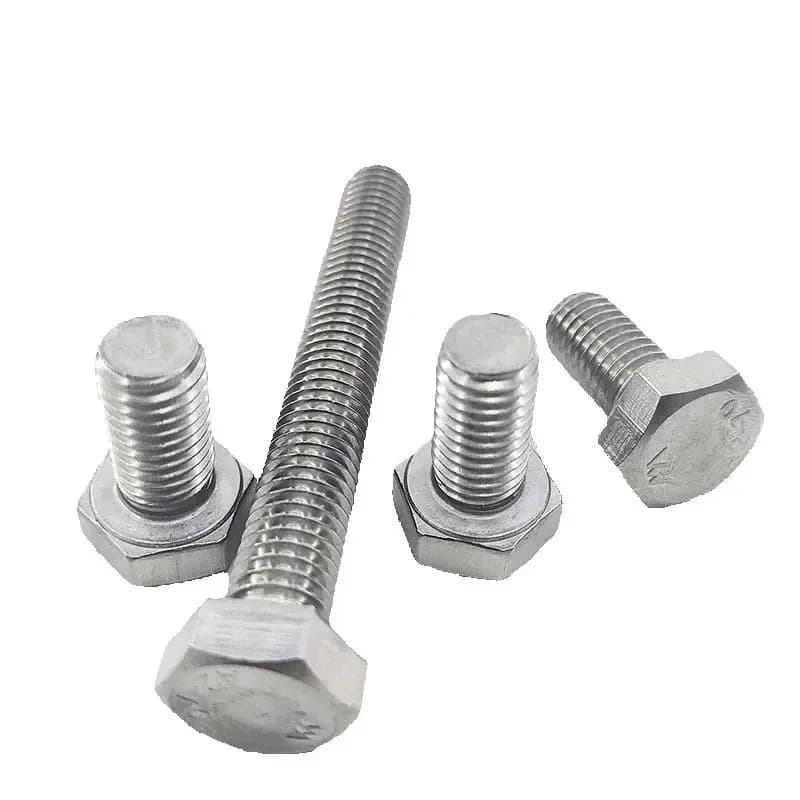 304 Stainless Hex Bolts | M3-M12 Full Thread Cap Screws | DIN933 GB5783 Standard - Thumbnail 3