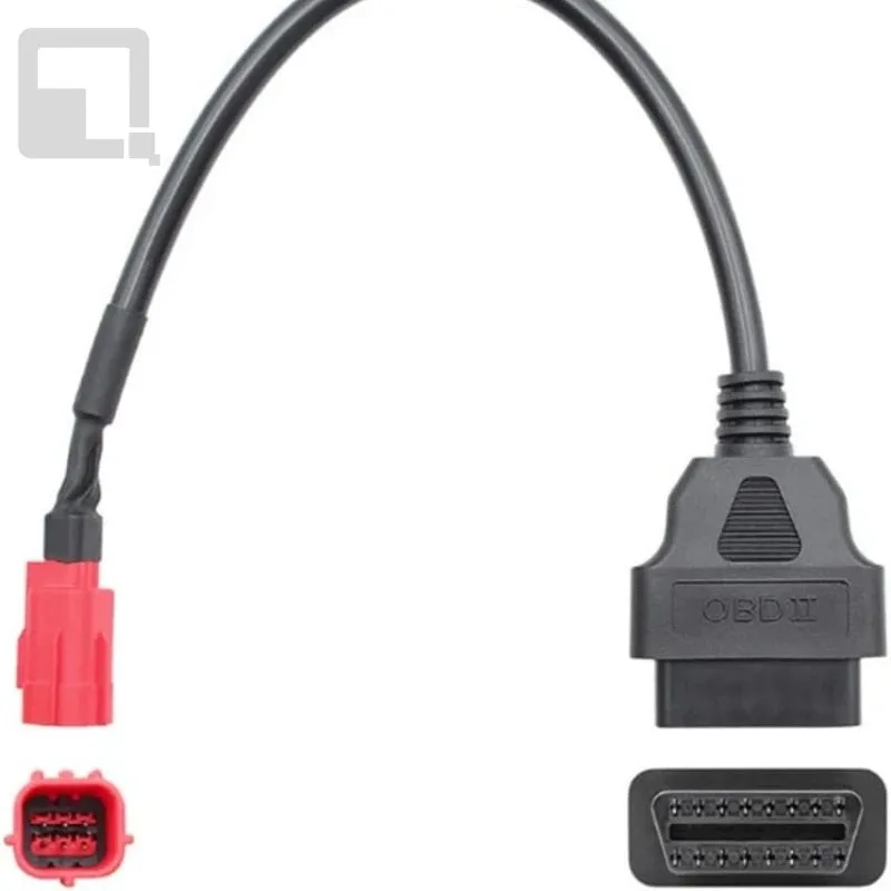 Motorcycle Diagnostic Cable | 6-Pin to OBD2 Adapter | Professional ECU Testing & Tuning Tool - Thumbnail 2