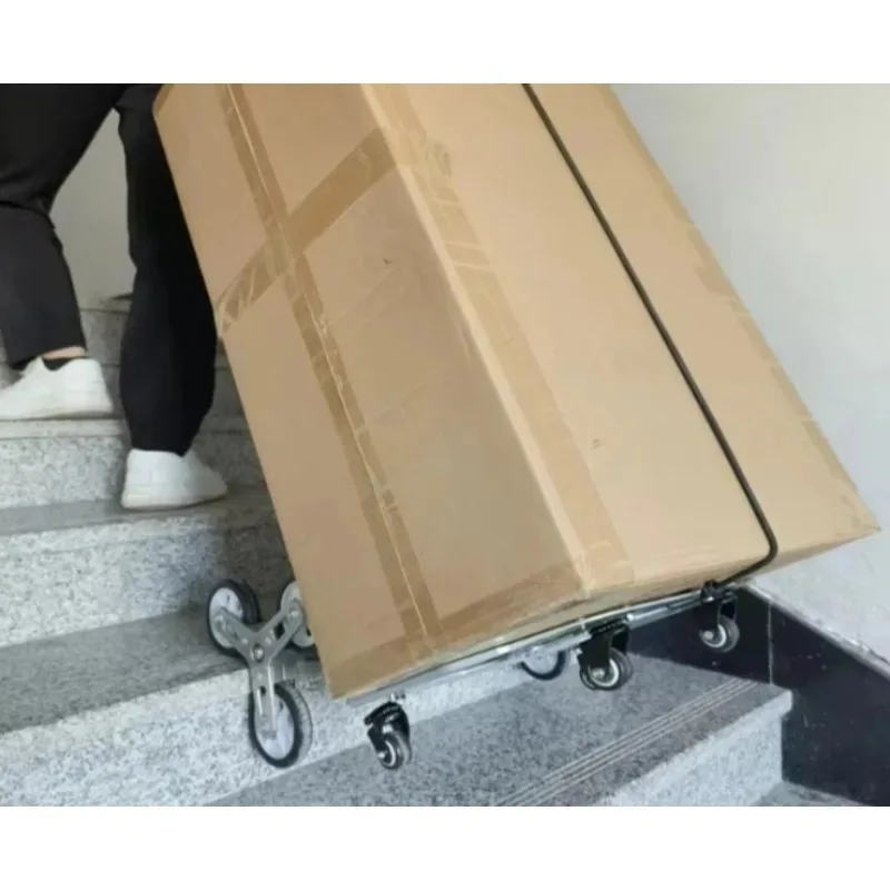 Folding Hand Truck | Lightweight Aluminum Stair-Climbing Cart for Luggage & Shopping - Thumbnail 5