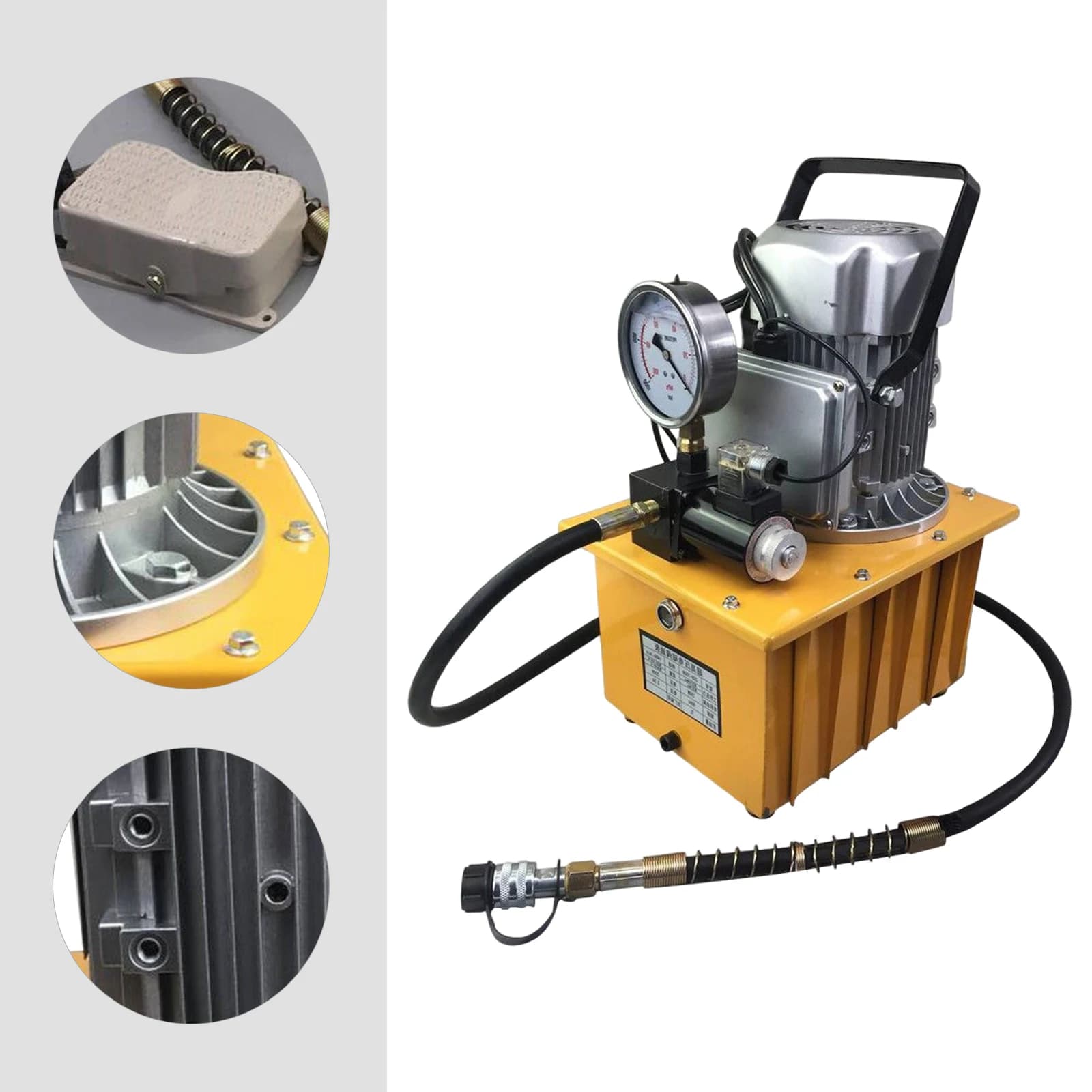 70MPa 750W Electric Hydraulic Pump | 10000 PSI Solenoid Valve Control | Industrial Power Unit - Thumbnail 4