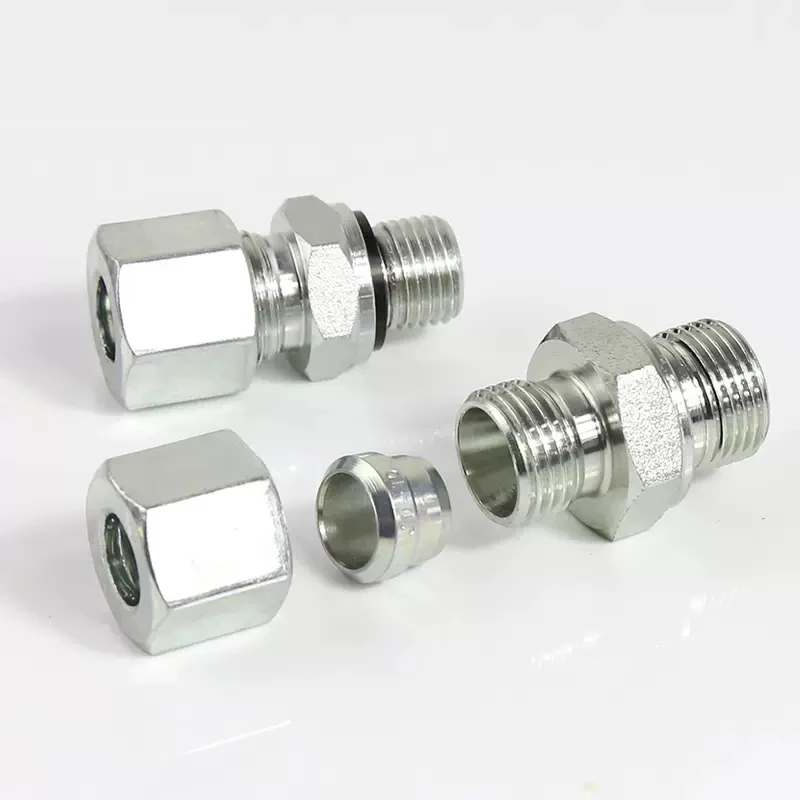 Hydraulic Coupler Transition Joint | BSP to Metric Thread Adapter | External Cone - Thumbnail 5