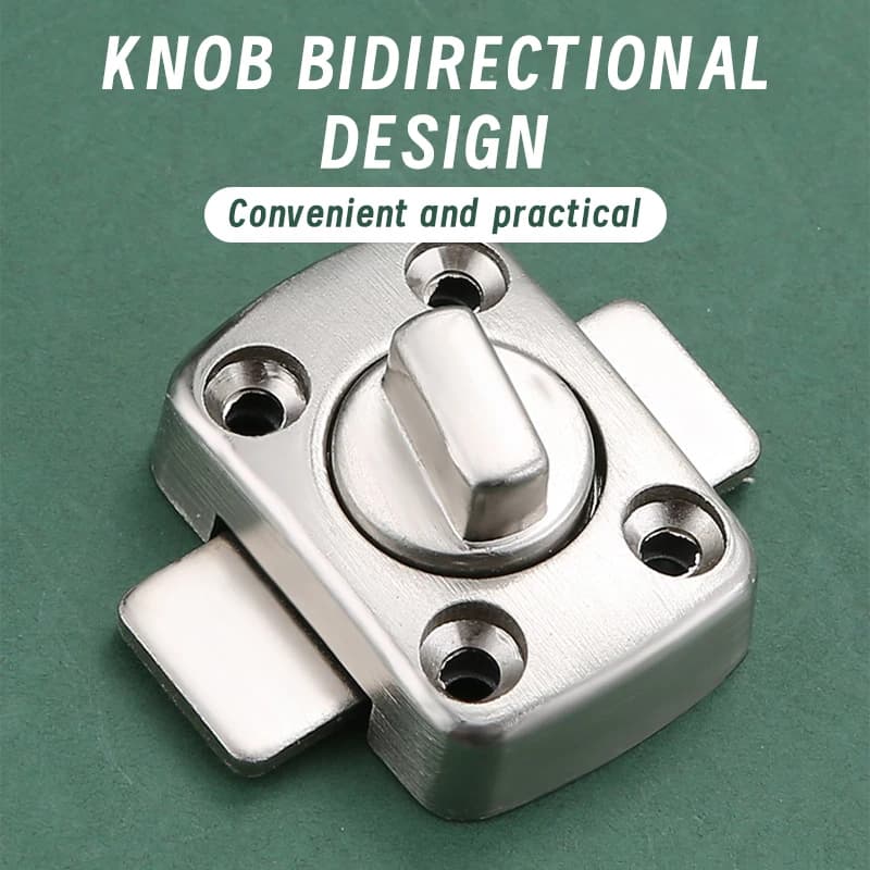 Barrel Door Lock | Twist Slide Security Latch | For Bathroom, Toilet & Gate Bolt Lock - Thumbnail 6