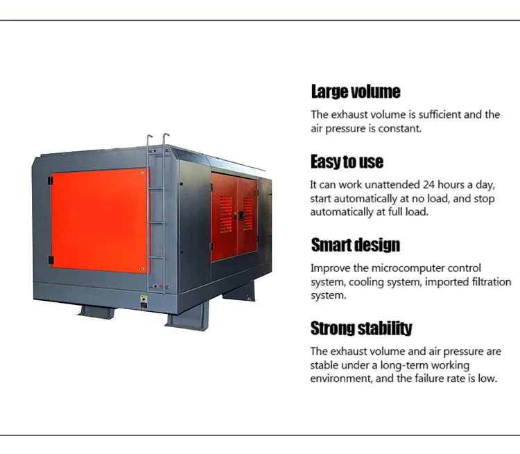 140KW Portable Diesel Air Compressor | 15-18 Bar High-Pressure | Industrial Drill Rig Power - Thumbnail 4