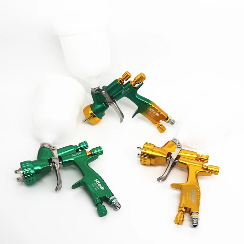 Spray Gun for Car Painting | 1.3mm & 1.4mm Nozzle Kit | Water-Based & Oil Paint Airbrush - Thumbnail 2