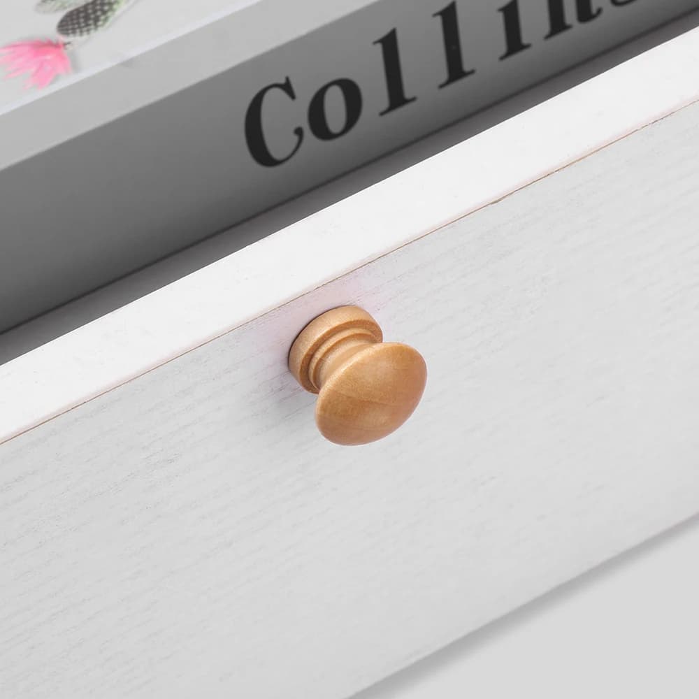 Wooden Cabinet Knobs | 10pcs Round Drawer Handles | Wardrobe & Furniture Door Pulls - Thumbnail 4