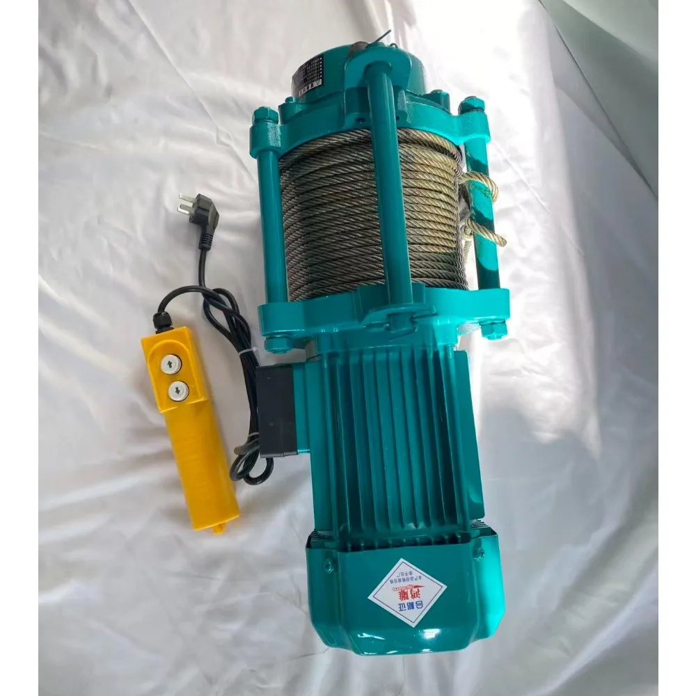 Multi-functional Electric Hoist Winch 220V Crane for Factory Warehouse Home Renovation Lifting Support 1/1.5/2T - Thumbnail 5