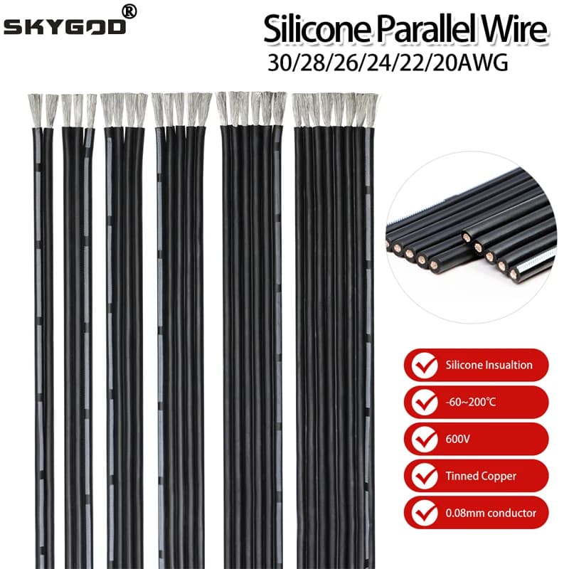 Professional-Grade Silicone Wire | High-Temp Flexible Cable | 20-30 AWG | 2-14 Conductor - Thumbnail 2
