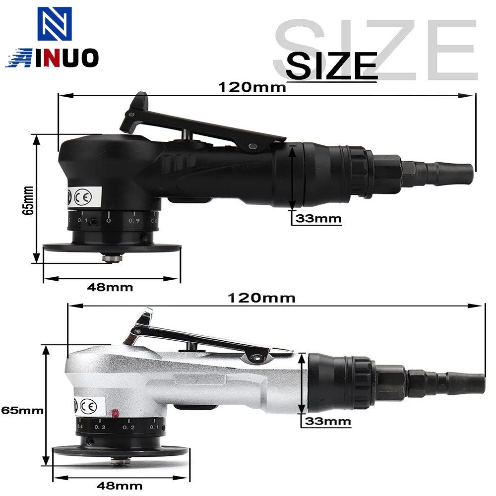 Pneumatic Deburring Tool | 30000 RPM | Adjustable Depth & Angle for Metal Finishing - Thumbnail 3