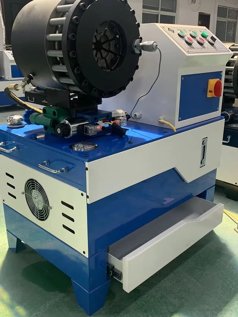 2-Inch Hydraulic Hose Crimper | 4KW 380V Power | 6-Layer BNT51N Press with 10-Die Set - Thumbnail 3