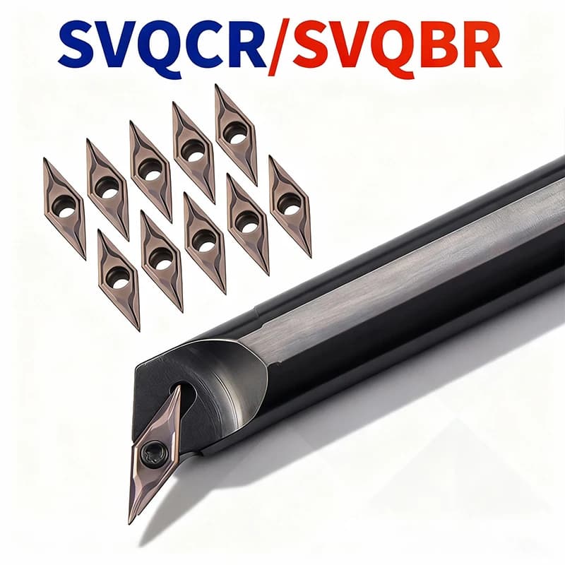 CNC Lathe Tool Holder | Internal Boring Bar for VBMT/VCMT Carbide Inserts - Thumbnail 2