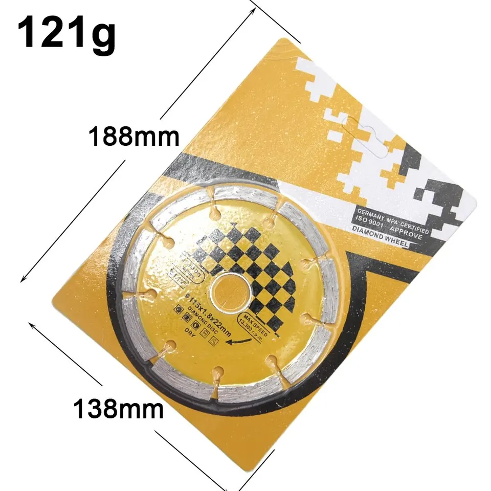 115mm Grooved Diamond Cutting Disc | Dry Blade for Angle Grinder | Concrete - Thumbnail 6