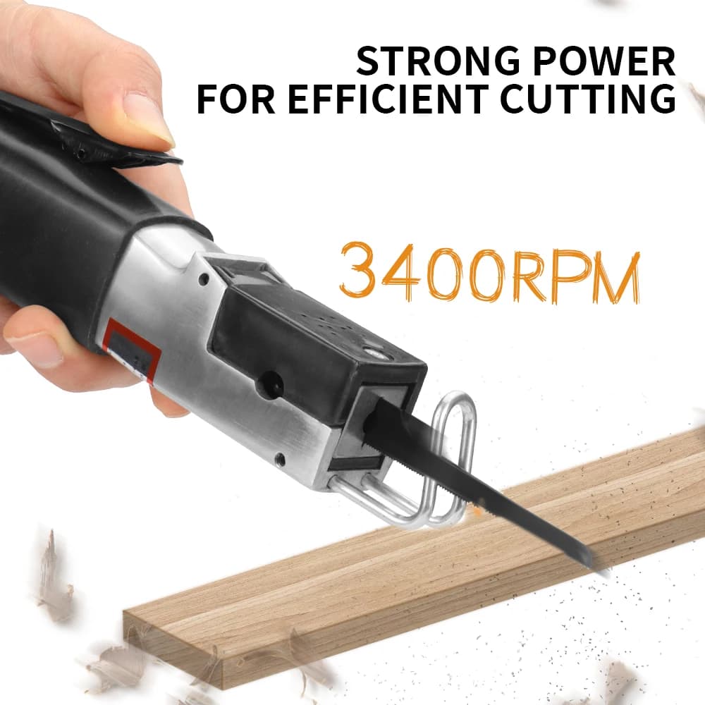 Pneumatic Reciprocating Saw | Heavy-Duty Metal Cutting Tool | Automotive & Sheet Metal Cutter - Thumbnail 3