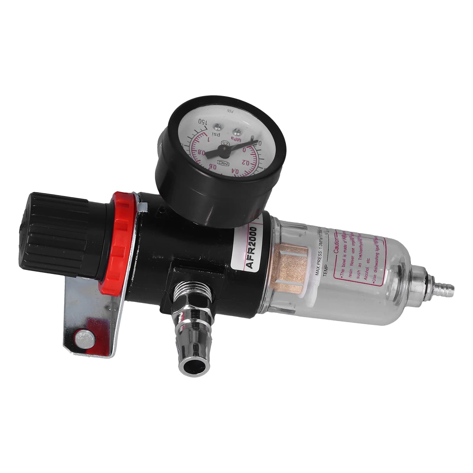 Air Compressor Filter Regulator | 1/4 NPT | AFR2000 with Pressure Gauge & Moisture Separator - Thumbnail 6