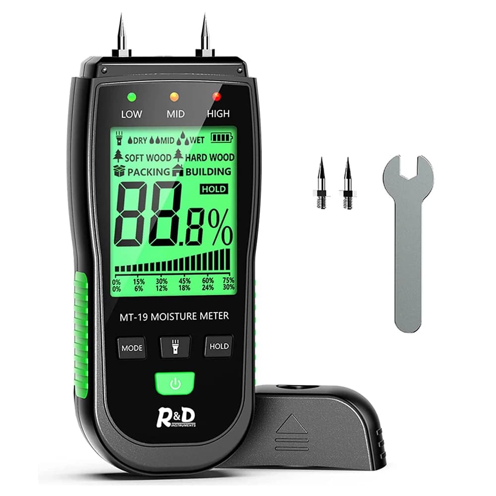 Humidity Meter: Wood Moisture & Wall Hygrometer for Timber & Building Materials - Thumbnail 2