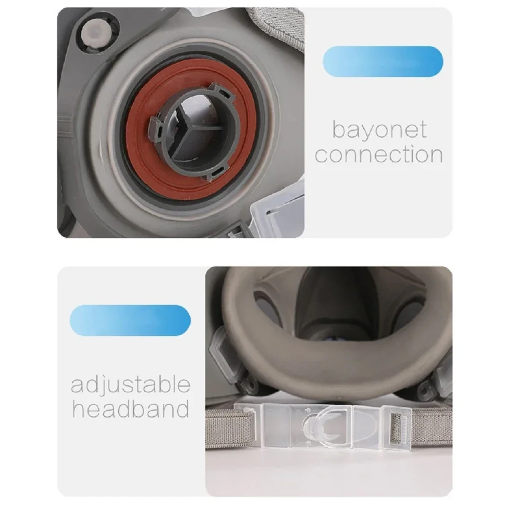 Half-Face Respirator Mask | Compatible with 3M 6000 Series Filters | Paint & Dust Protection - Thumbnail 6