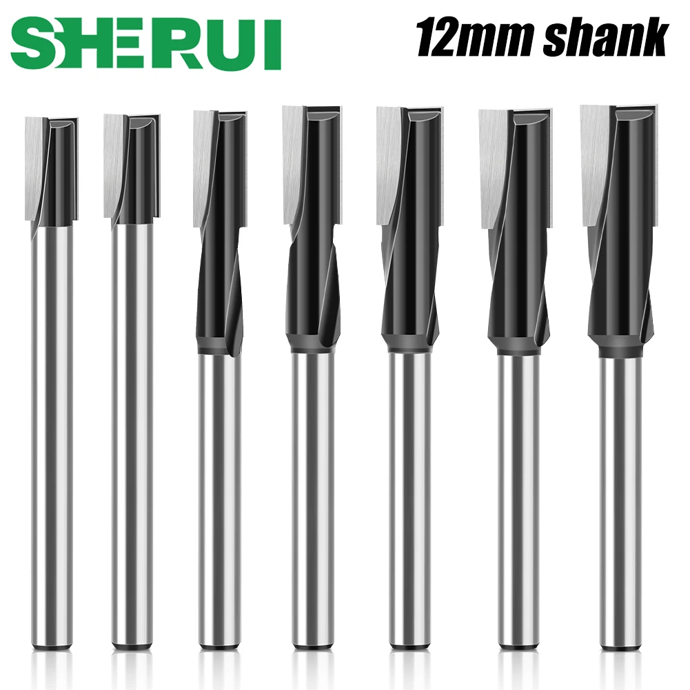 Cleaning Bottom Router Bit | 12mm Shank 16-18mm Spiral | Wood Milling Cutter - Thumbnail 2
