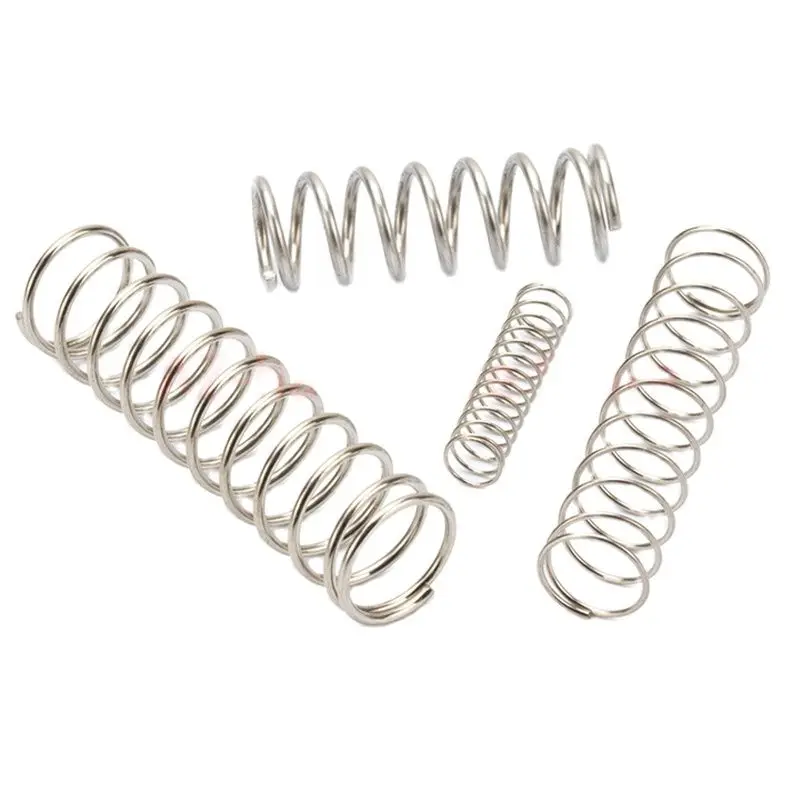 304 Stainless Steel Compression Springs | 0.4mm/0.5mm Wire | 10Pcs Precision Industrial Springs - Thumbnail 3