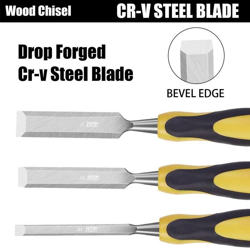 Wood Chisel Set | 9-Piece Precision Carving Kit for Woodworking & DIY - Thumbnail 3