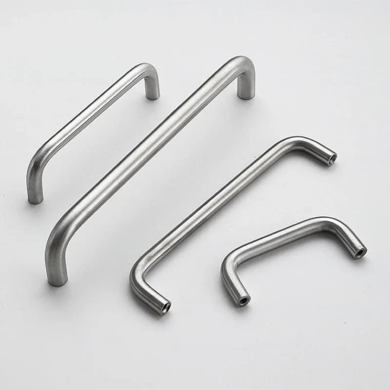Steel U-Handle | Welded Sheet Metal | Professional Wardrobe & Cabinet Door Handle - Thumbnail 2