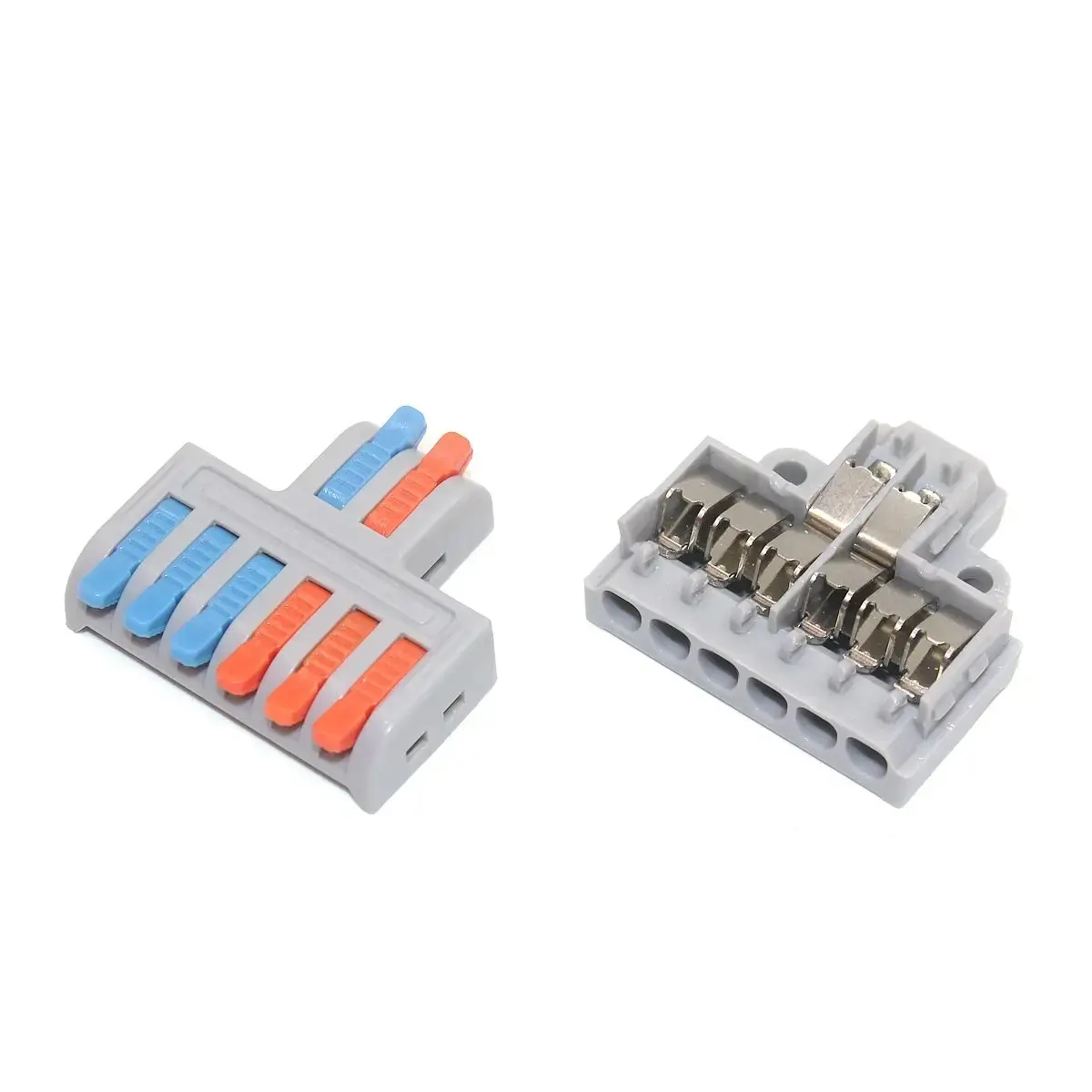 Push-In Terminal Blocks | 10-Pack Compact Electrical Connectors | Fast-Wiring Solution - Image 1