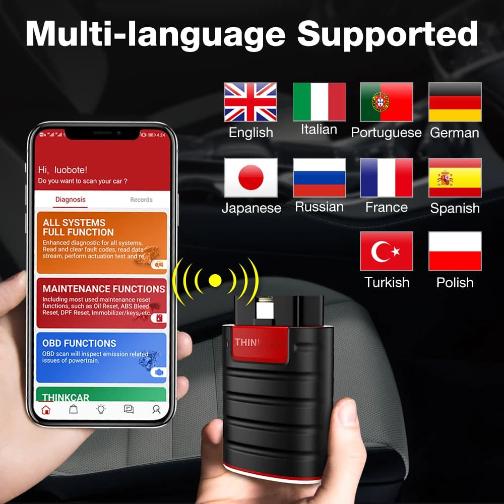 All-System Diagnostic Tool | 16 ECU Resets + 1 Year Free | OBD2 Scanner with Auto VIN - Thumbnail 3