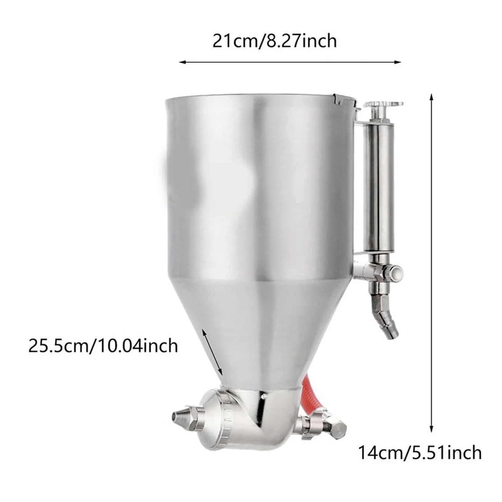 Steel Mortar Sprayer | 1/4 Inch Inlet | Exterior Wall Painting & Plastering - Thumbnail 7