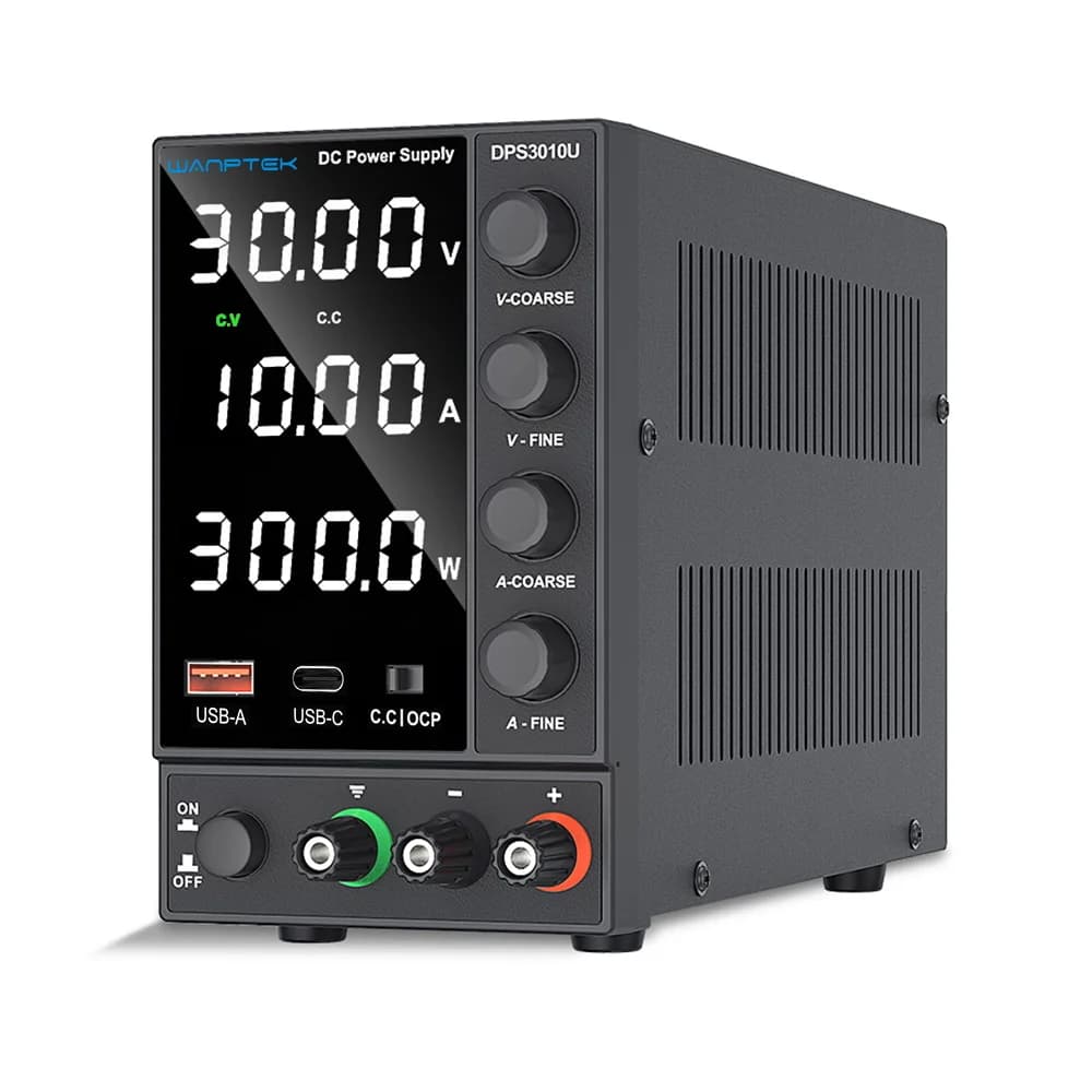 Bench Power Supply | Adjustable 30V 10A / 60V 5A DC | Precision Voltage & Current Regulator - Thumbnail 4