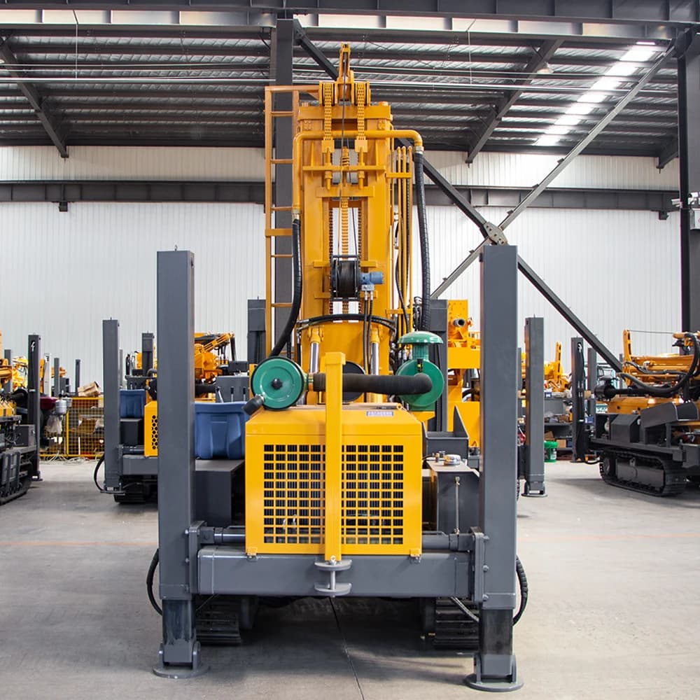 Professional Truck Mounted Rotary Drilling Rig 500m Deep Air/Water System for Water Well and Geothermal - Thumbnail 5