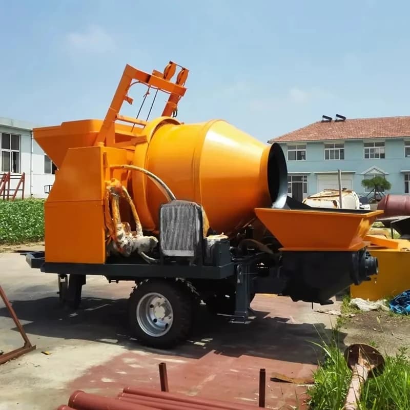 Electric Concrete Pump | Trailer-Mounted Screed Pump for Efficient Floor Leveling - Thumbnail 2