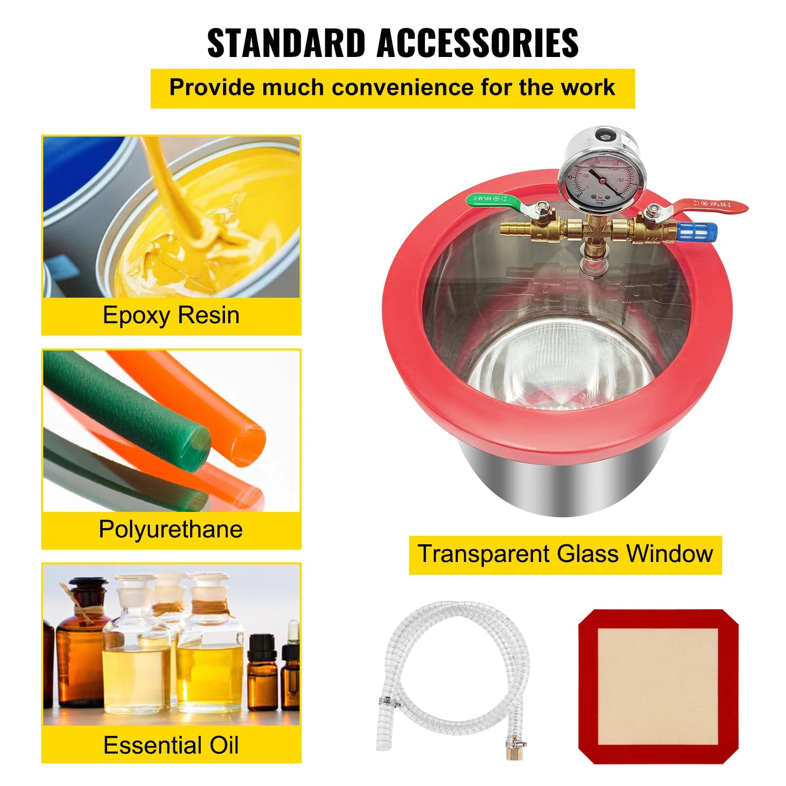 Vacuum Pump 2.5-5CFM | HVAC & AC Maintenance Kit | Professional Refrigeration Degassing - Thumbnail 6