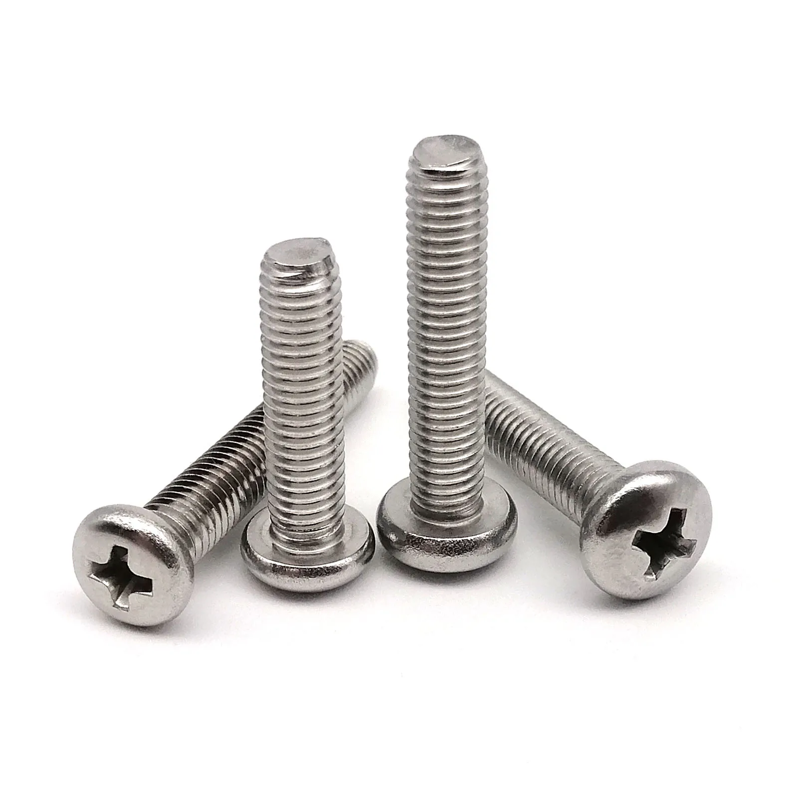 Steel Pan Head Screws | A2-304 Phillips Cross | 2-50pcs M2-M8 (5-100mm) - Thumbnail 3