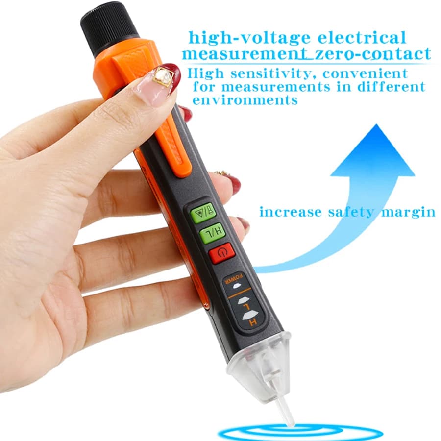 Non-Contact Voltage Tester | Live Wire Detector | T02A Electrician's Tool - Thumbnail 4
