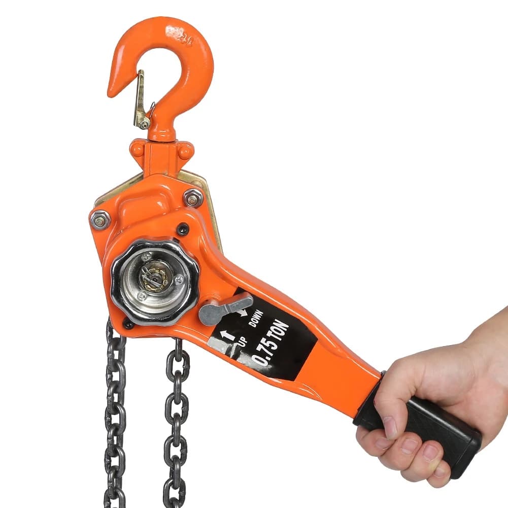 0.75-Ton Lever Hoist | Heavy-Duty Ratchet Pulley System | 3-Meter Lifting Chain - Thumbnail 5