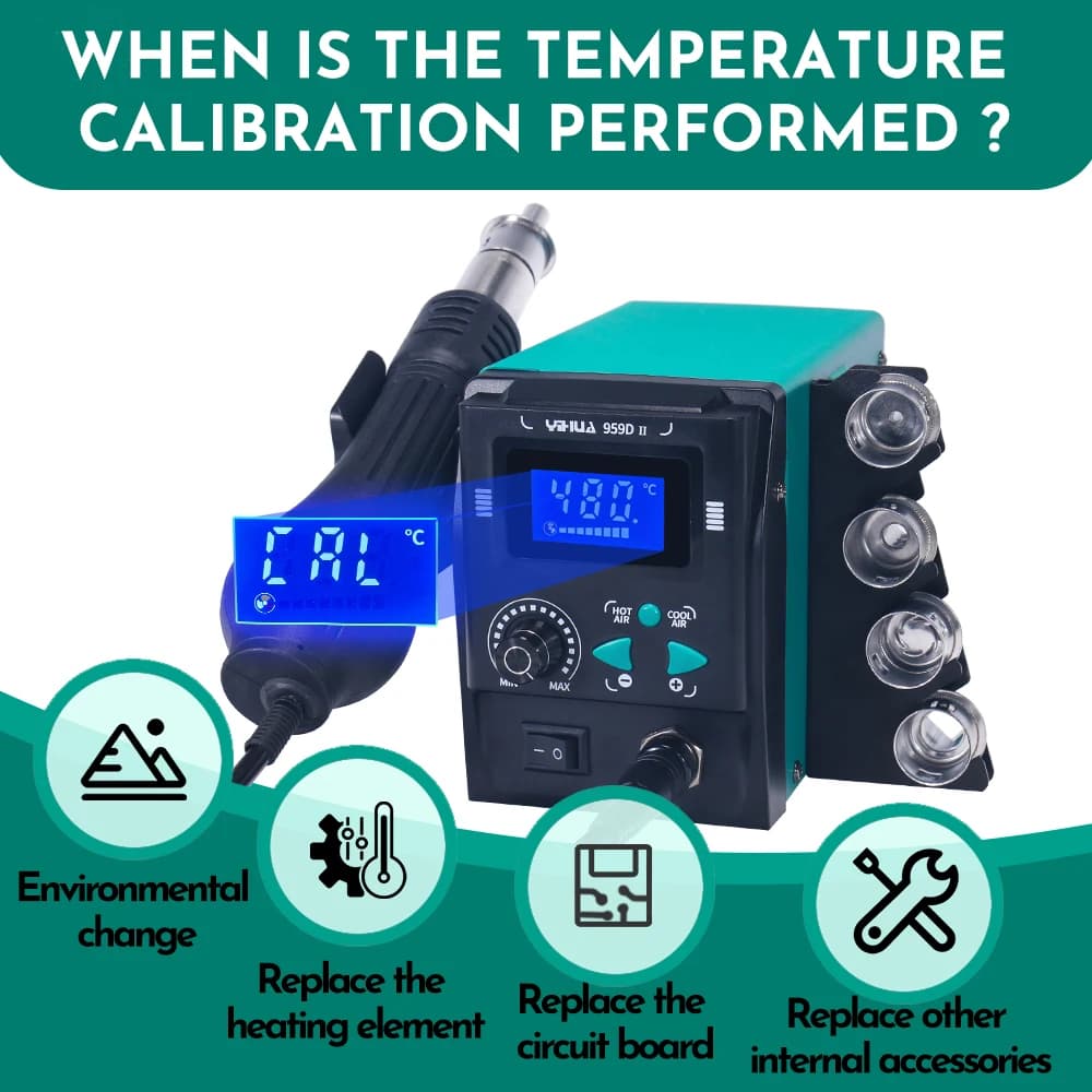 Hot Air Rework Station | Digital Temperature Control | 700W Power - Thumbnail 4