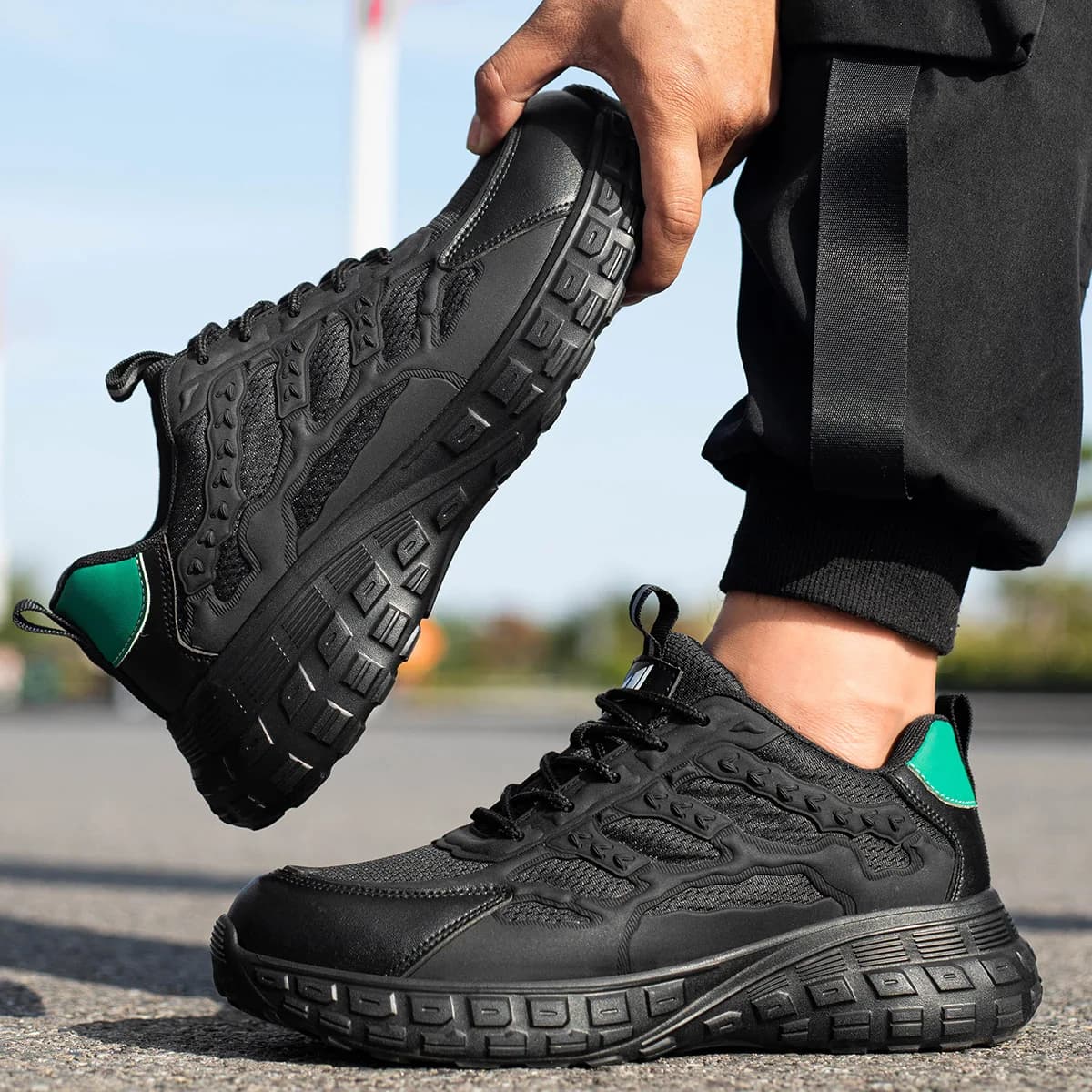 Safety Boots | Indestructible Steel Toe Design | High-Top Work Sneakers for Men - Thumbnail 5