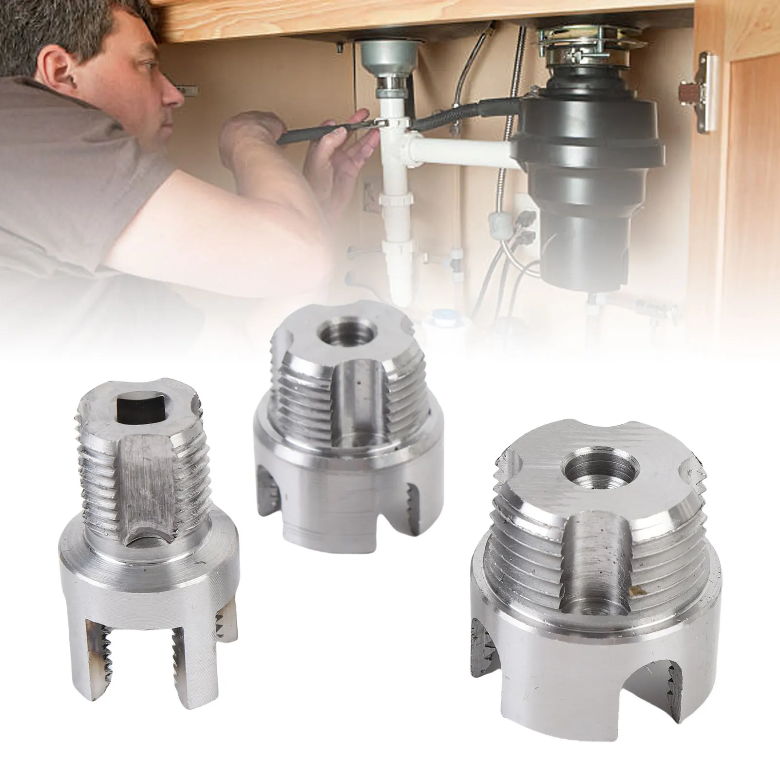 Pipe Threading Kit | 1/4 Hex Shank | G1/2, G3/4, G1 Internal & External Thread Maker - Thumbnail 3