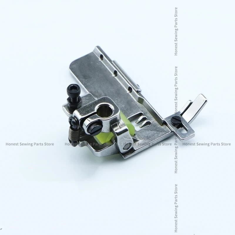 Sewing Machine Presser Foot | Edge Wrapping Roller & Rubber Wheel | 3-Needle 5-Thread Tension - Thumbnail 6