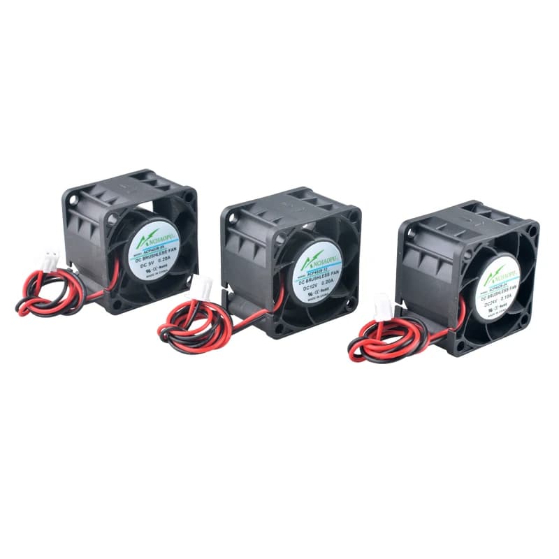Server Cooling Fan | 40x40x28mm Axial Flow | 5V/12V/24V DC for 1U & 2U Power Systems - Thumbnail 3