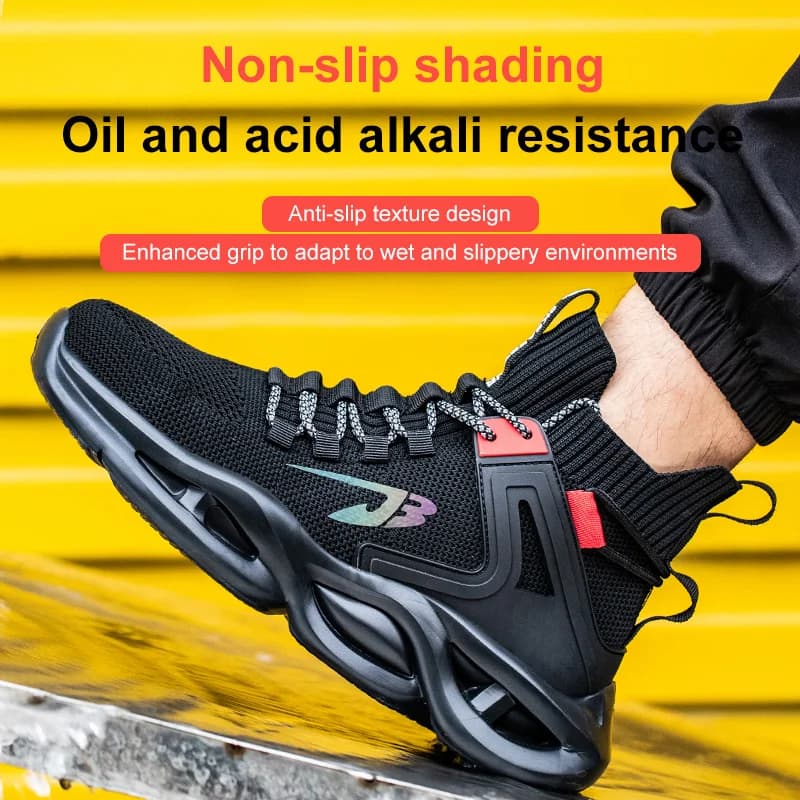 2025 Safety Boots | High-Top Steel Toe Work Sneakers | Anti-Smash Indestructible Design - Thumbnail 5