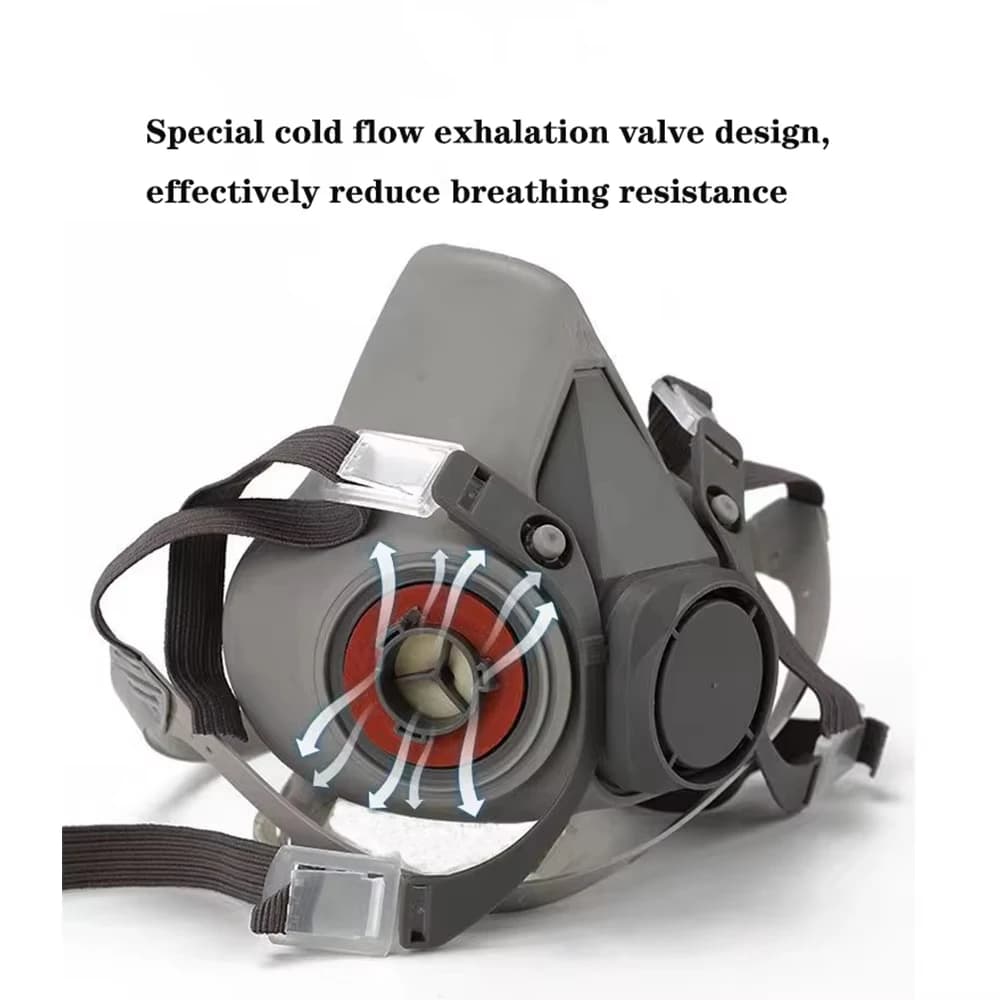 Respirator Mask Kit for Painting & Spraying | 6200 Series with 5N11 Filters | Acid Vapor & Dust Protection - Thumbnail 4