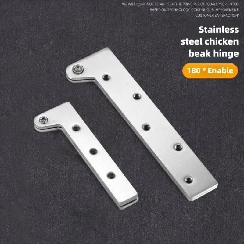360-Degree Pivot Hinges | Hidden Chicken Mouth Design | Stainless Steel Cabinet Shafts - Thumbnail 3