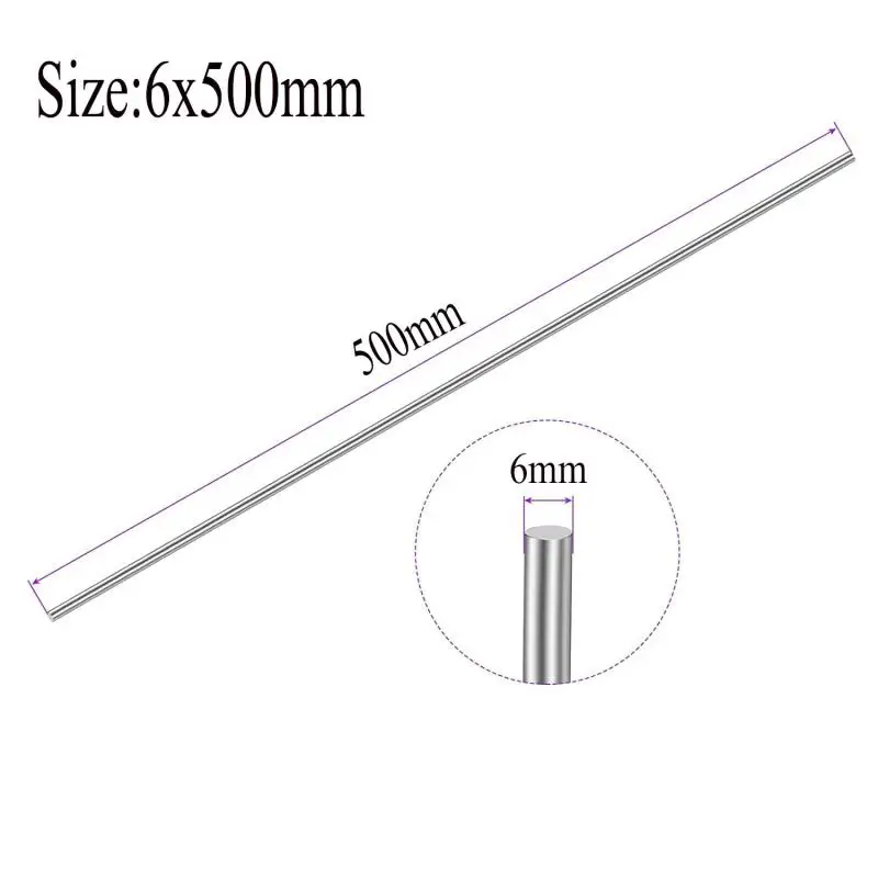 304 Stainless Steel Linear Bearing Rod | Metric Round Bar | 2-14mm Dia. x 125-500mm - Thumbnail 2