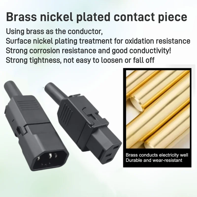 IEC320 C13/C14 Power Connector | 10A 250V Detachable Plug Assembly for Secure Wiring - Thumbnail 6