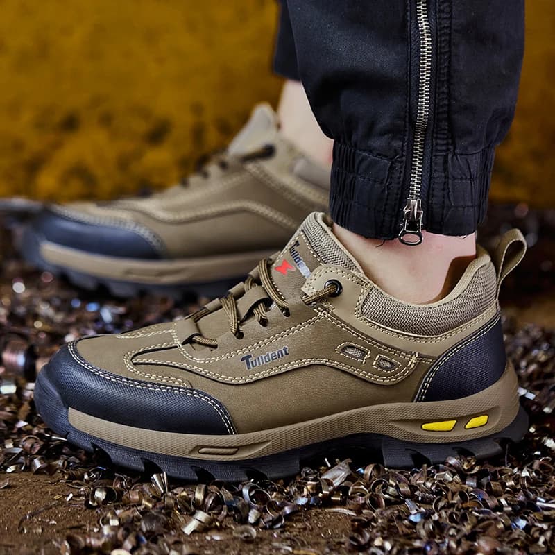 Men's Puncture Resistant Work Boots | Wear-Resistant Protective Shoes | New Tactical Safety Footwear - Thumbnail 3