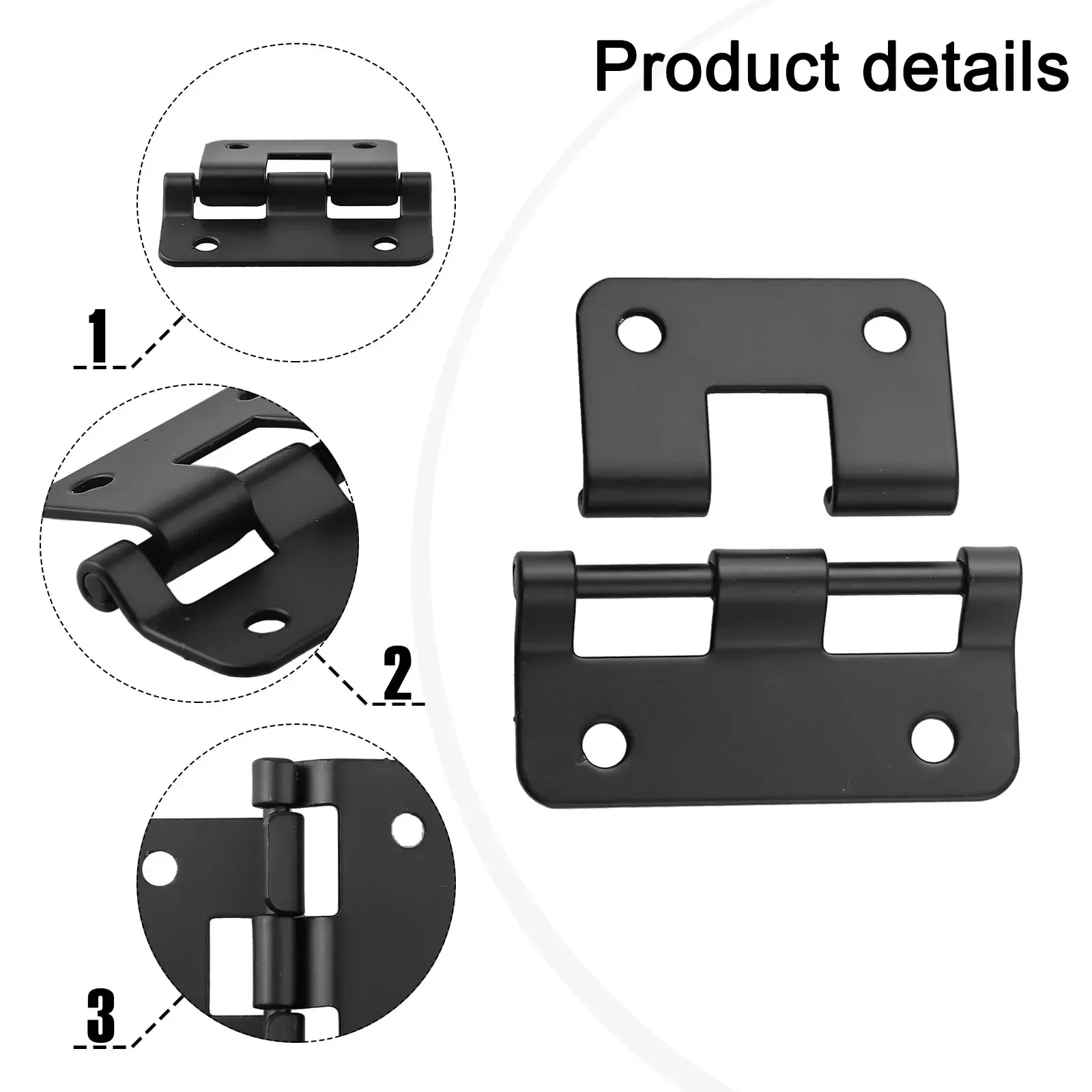 Instrument Case Hinge | Easy Removal & Installation | Versatile Metal Furniture Hardware - Thumbnail 2